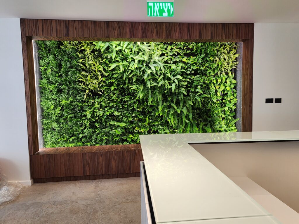 Office entrance area and reception desk